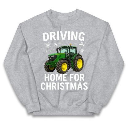 John Deere Tractor Christmas Kids Jumper