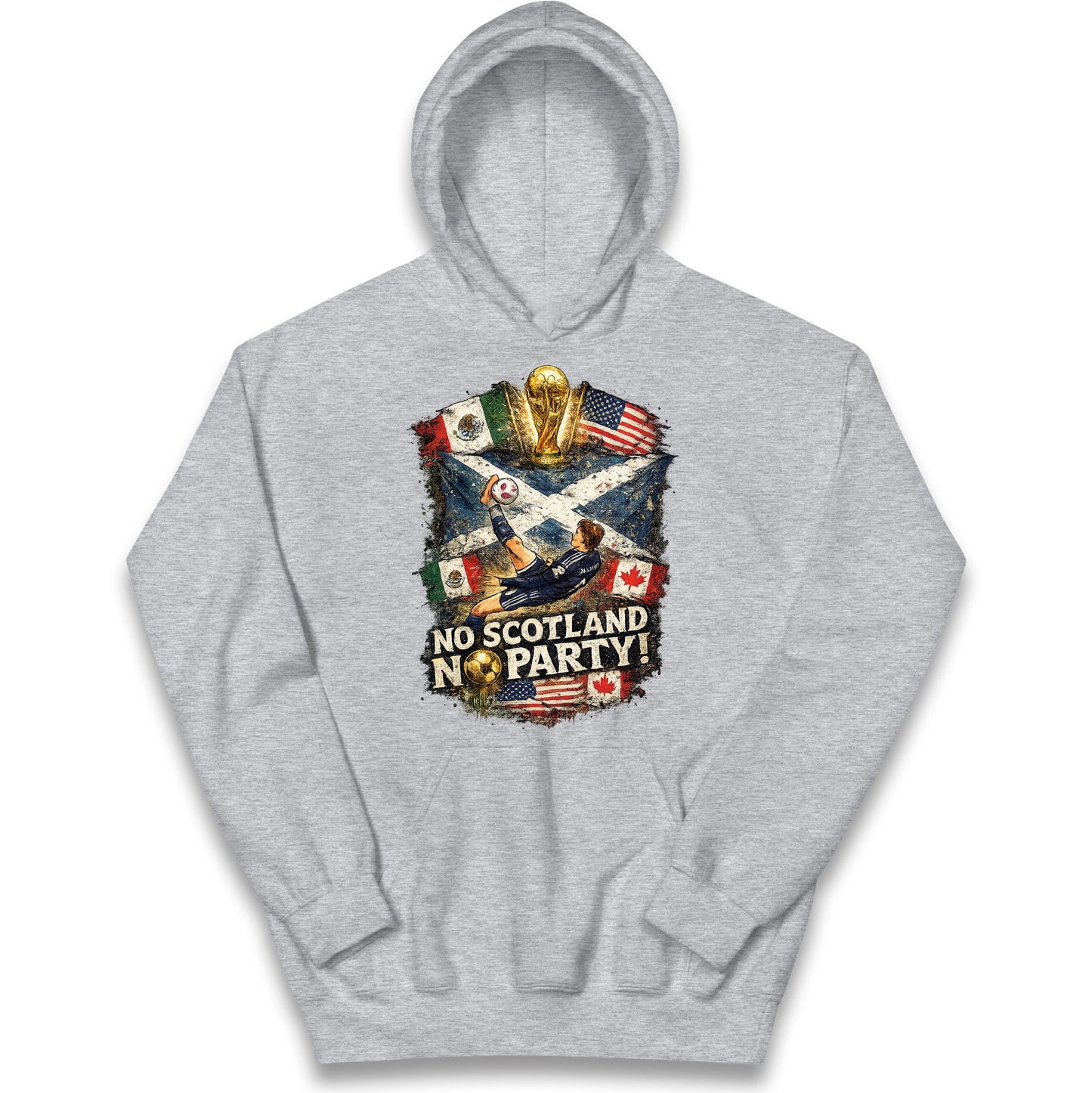 No Scotland No Party World Cup 2026 Kids Hoodie