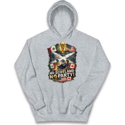 No Scotland No Party World Cup 2026 Kids Hoodie