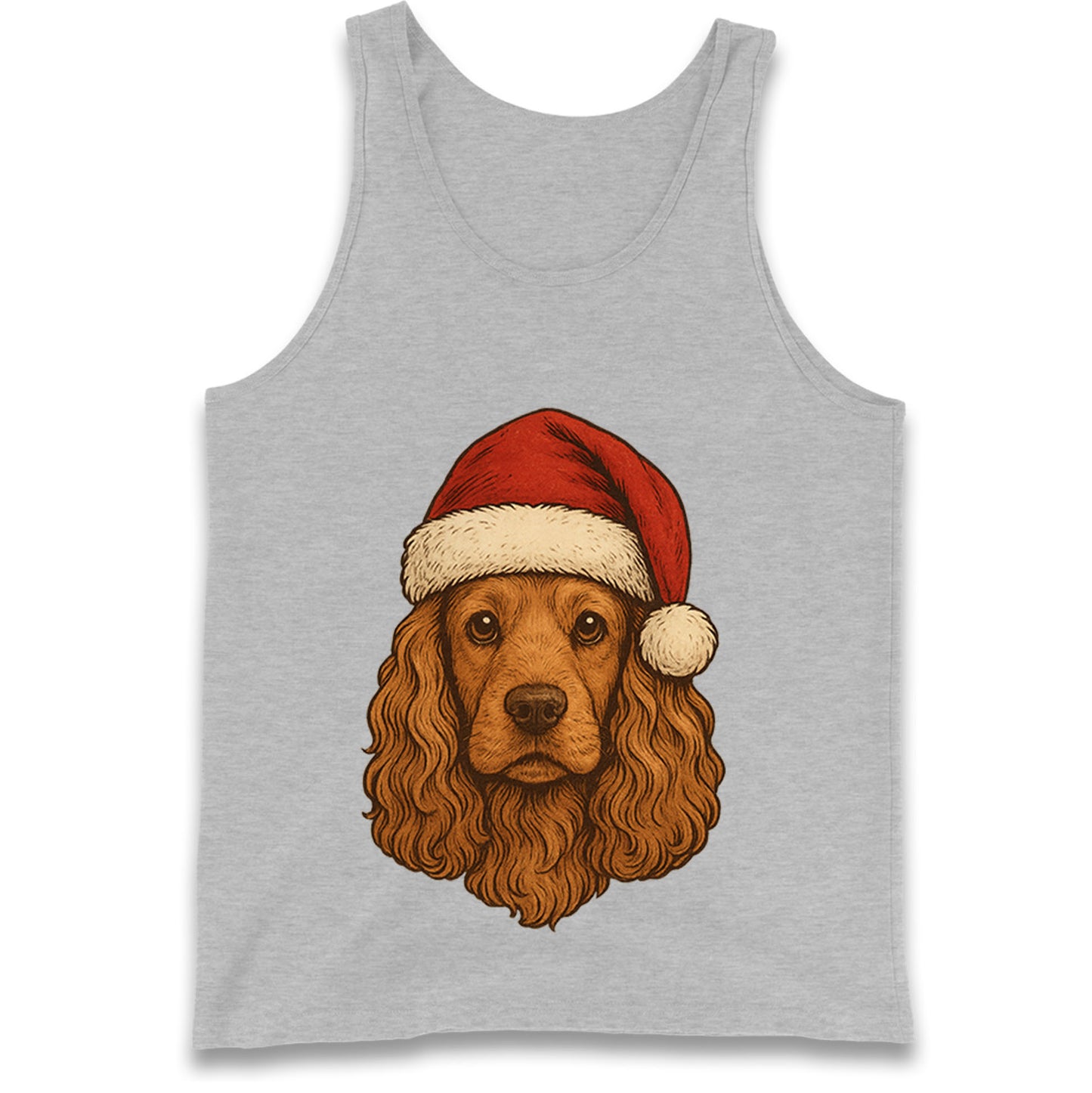 Cocker Spaniel Christmas Tank Top