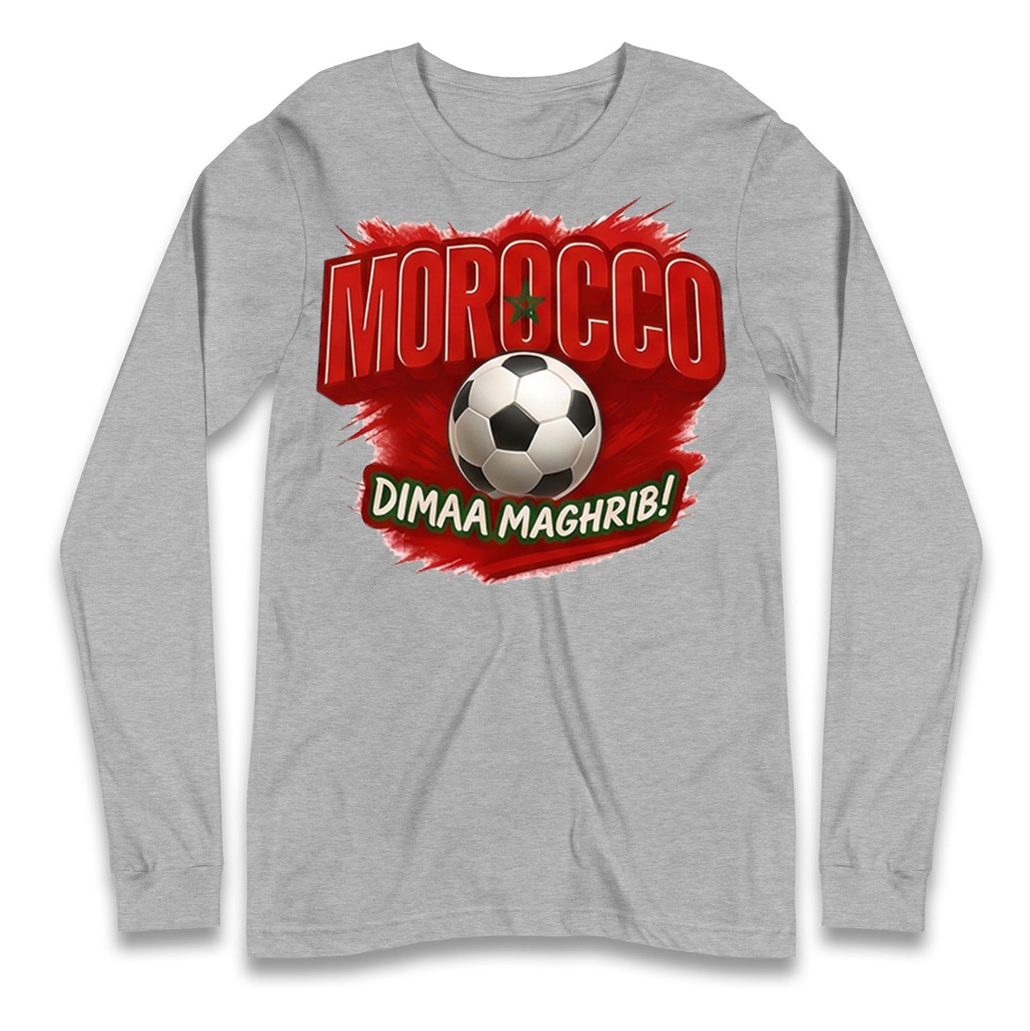 Morocco Retro World Cup Longsleeve T Shirt