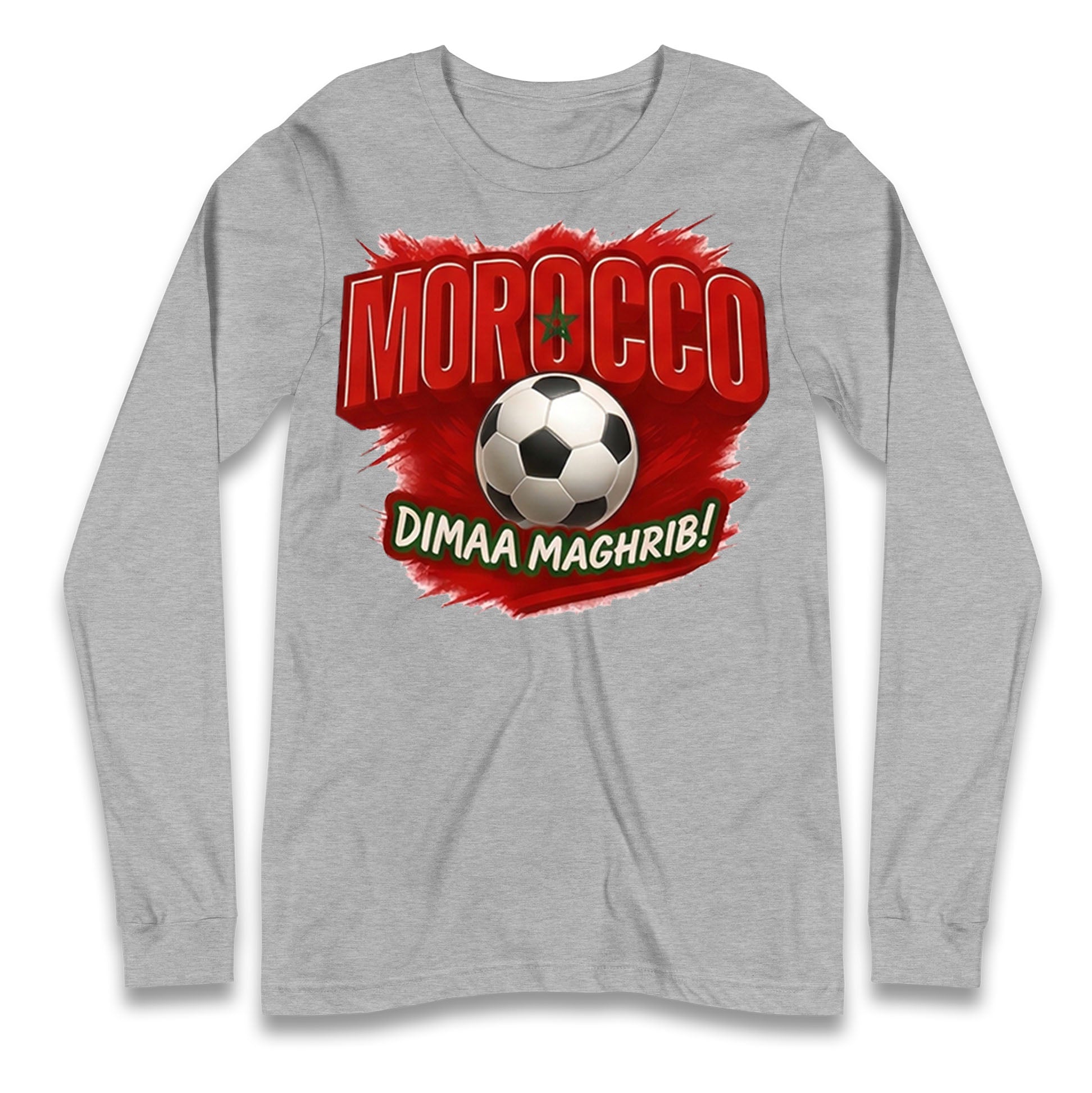 Morocco Retro World Cup Longsleeve T Shirt