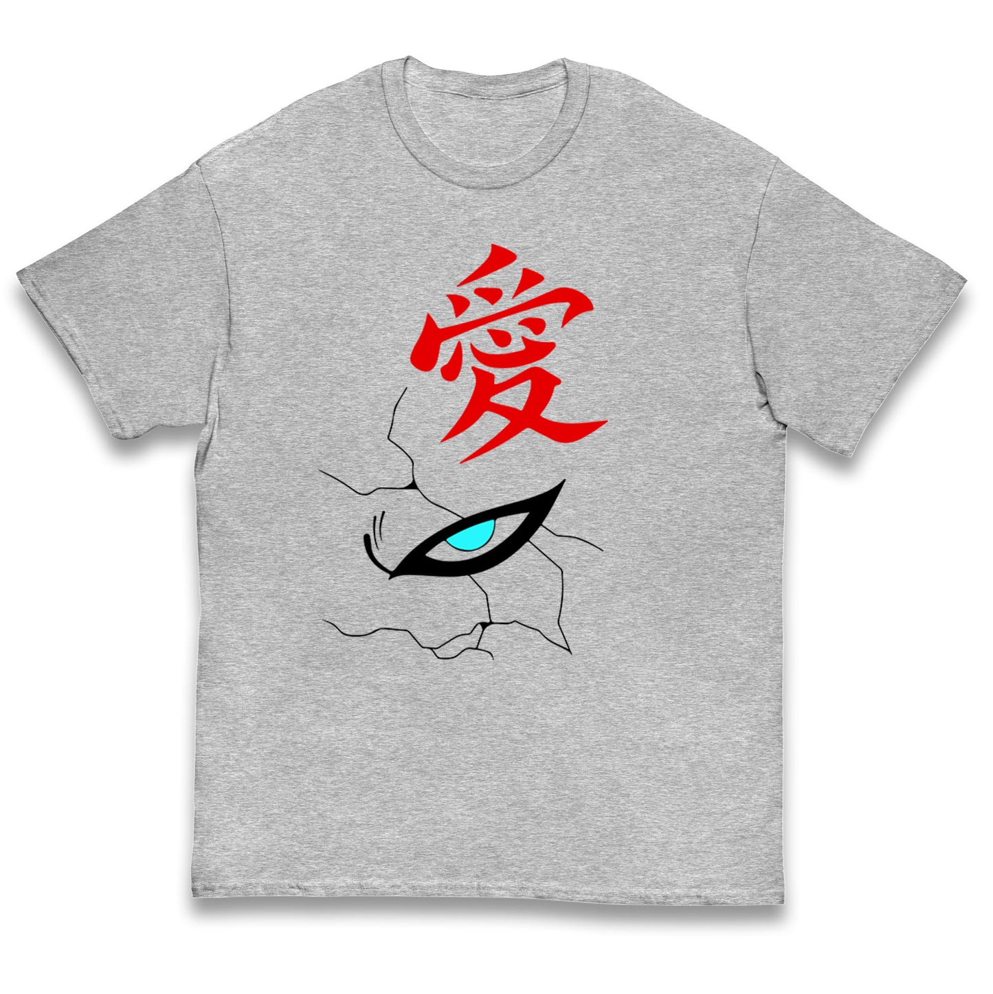 naruto shippuden gaara naruto face t shirt