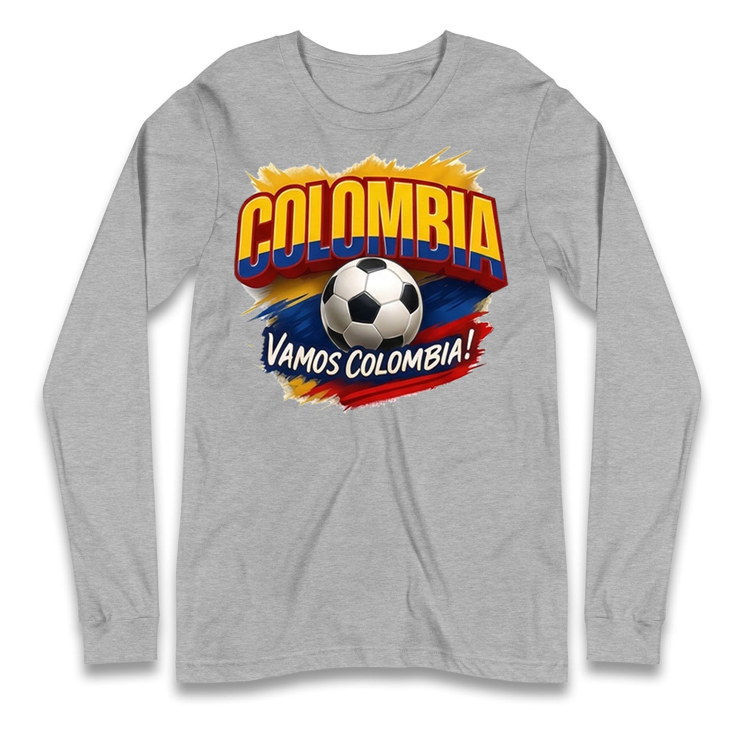 Colombia Retro World Cup Longsleeve T Shirt 