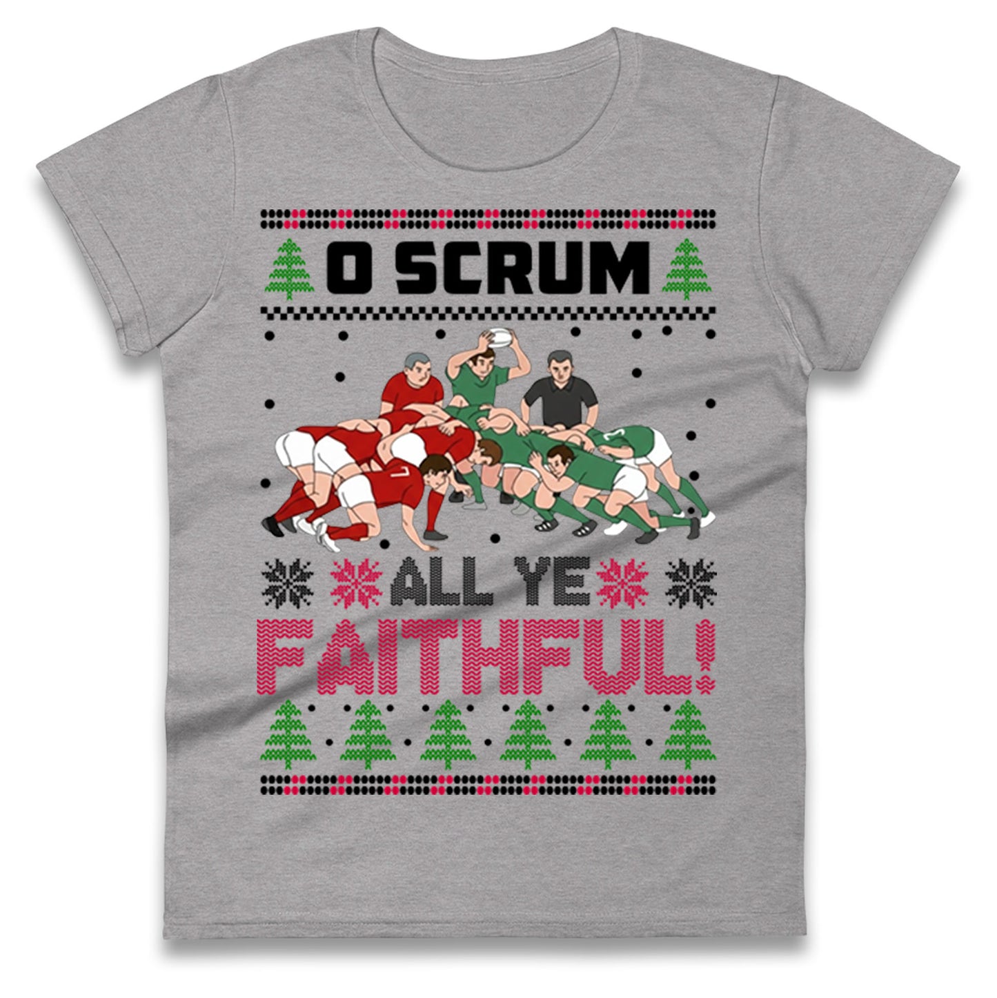 O Come All ye Faithfull Ladies T Shirt 