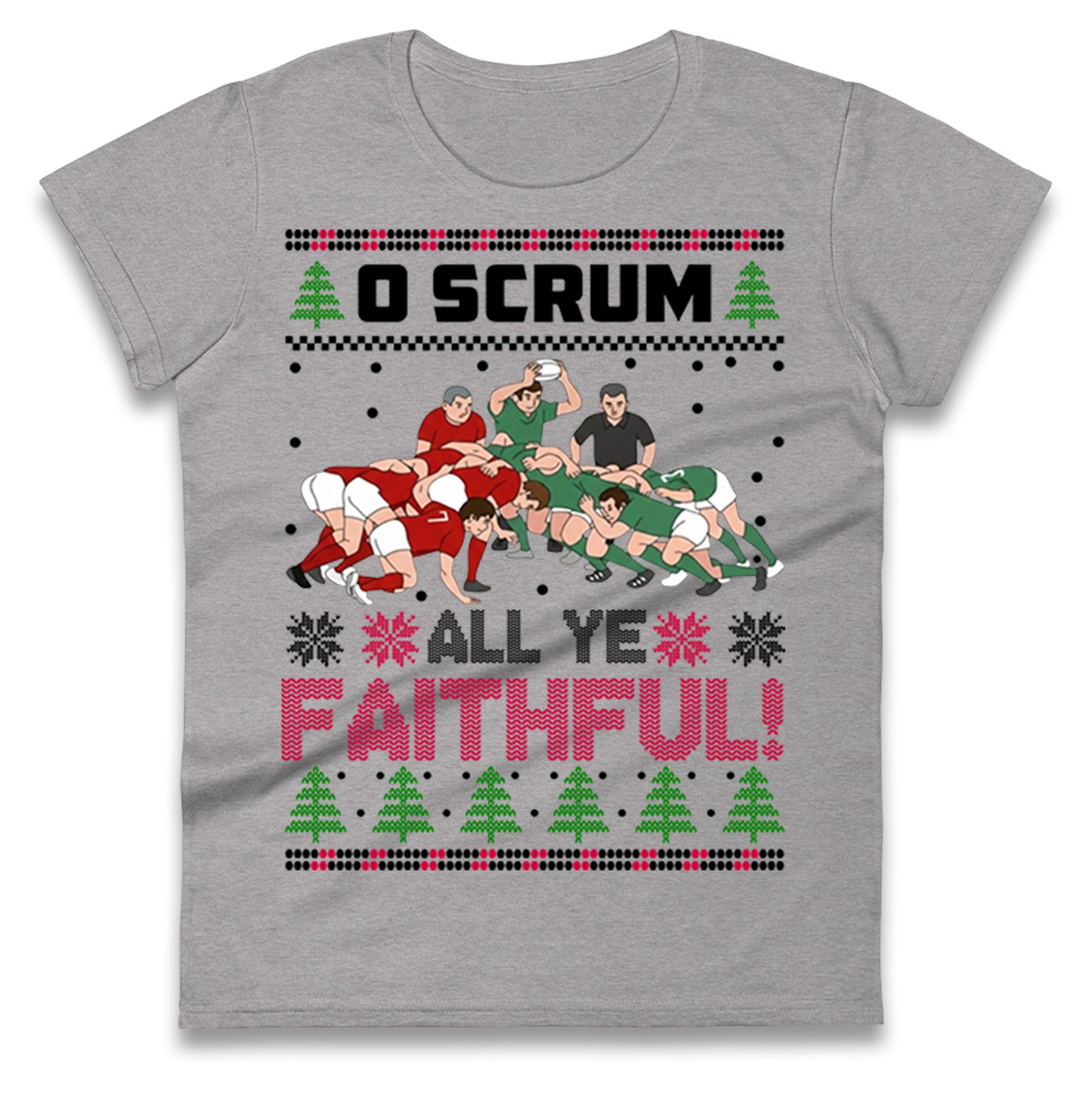 O Come All ye Faithfull Ladies T Shirt 