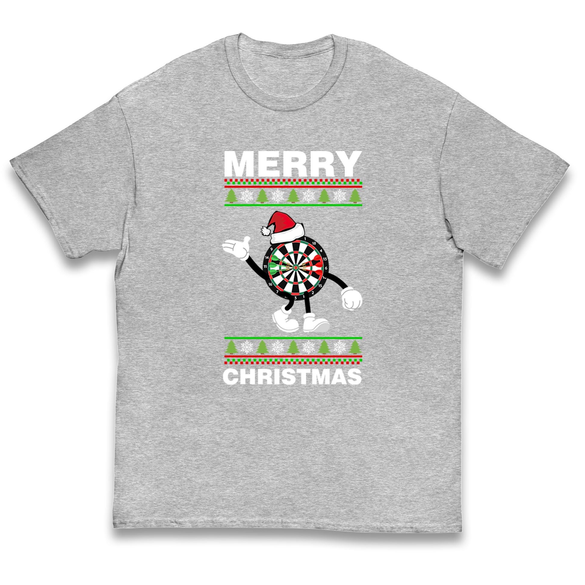 dartboard christmas santa costume t shirt