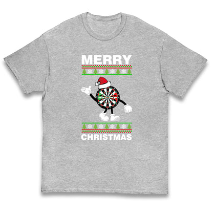 dartboard christmas santa costume t shirt