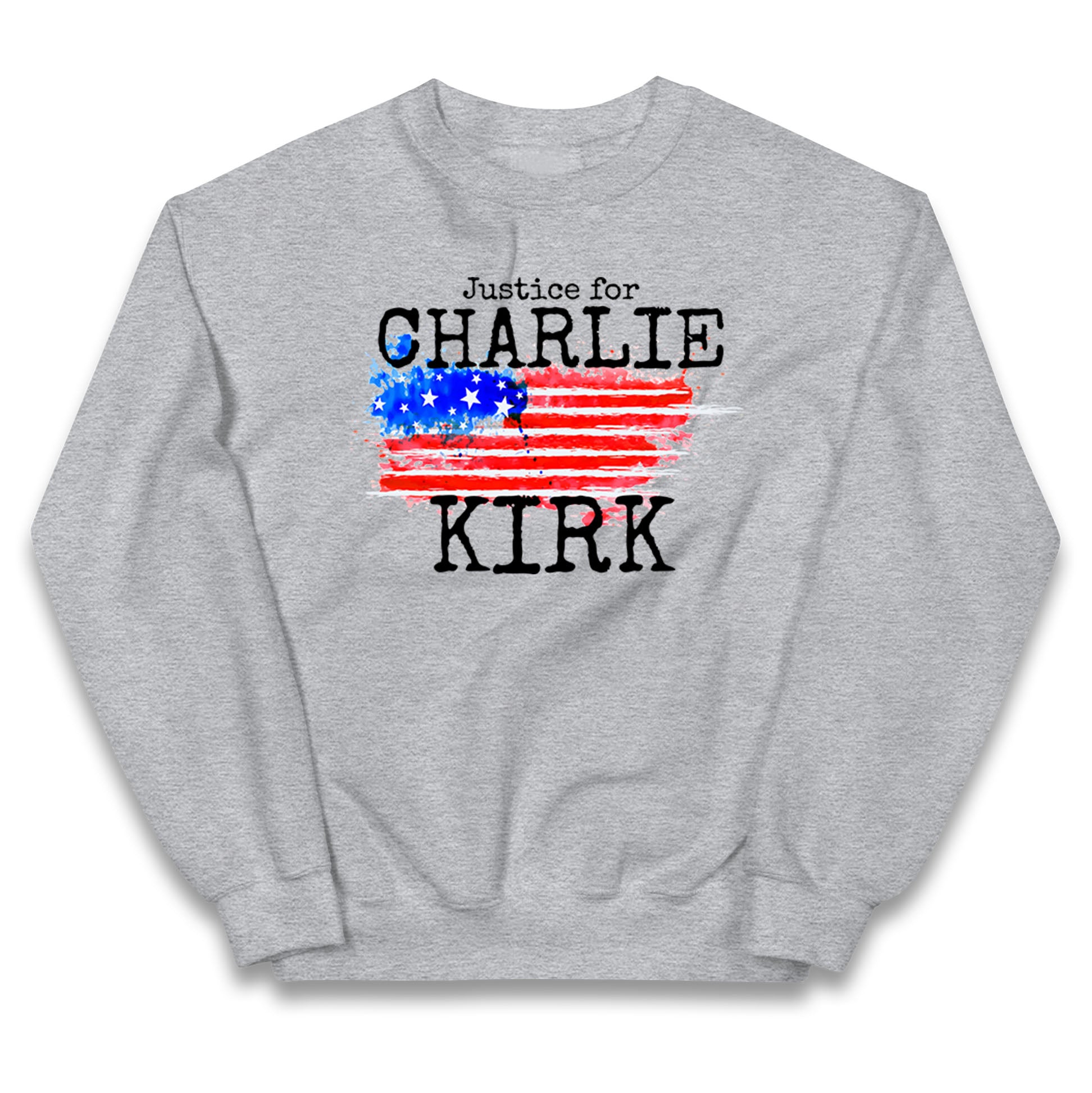 Justice For Charlie Kirk Kids Jumper