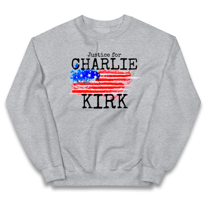 Justice For Charlie Kirk Kids Jumper