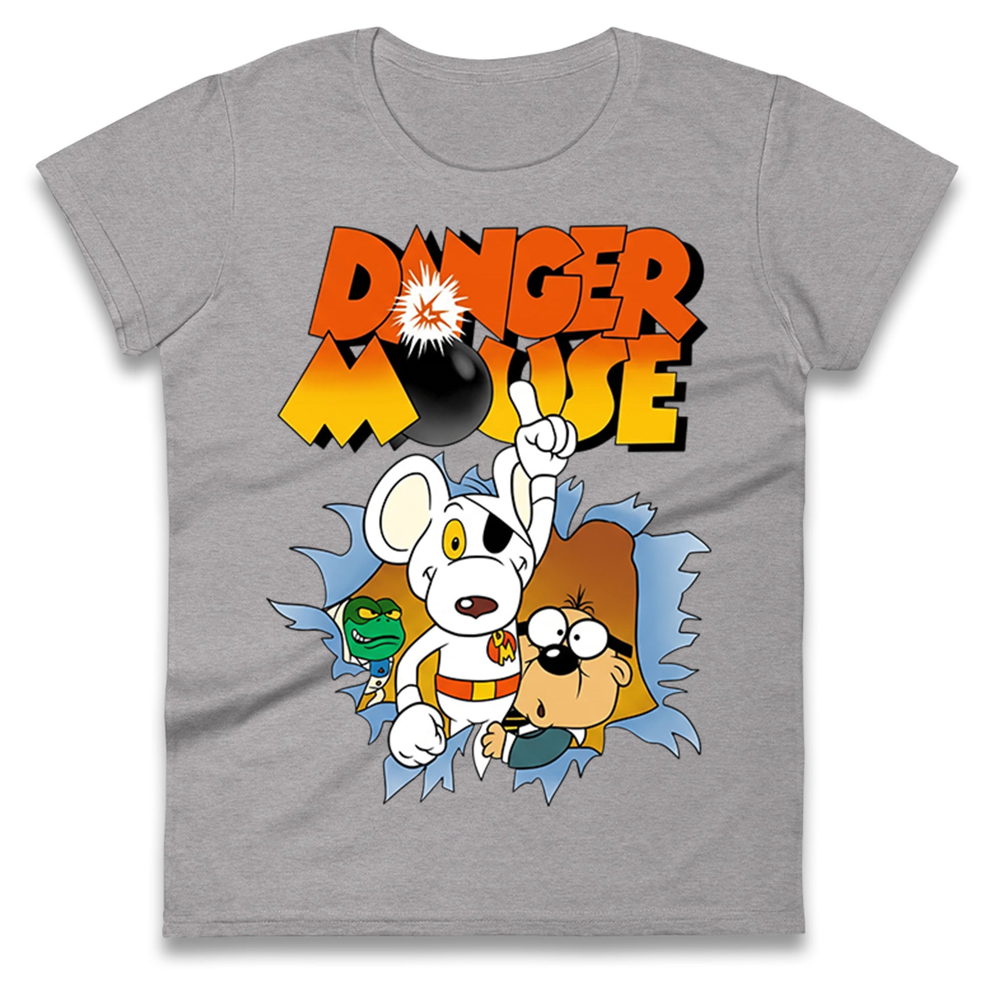 Danger Mouse & Penfold Ladies T Shirt