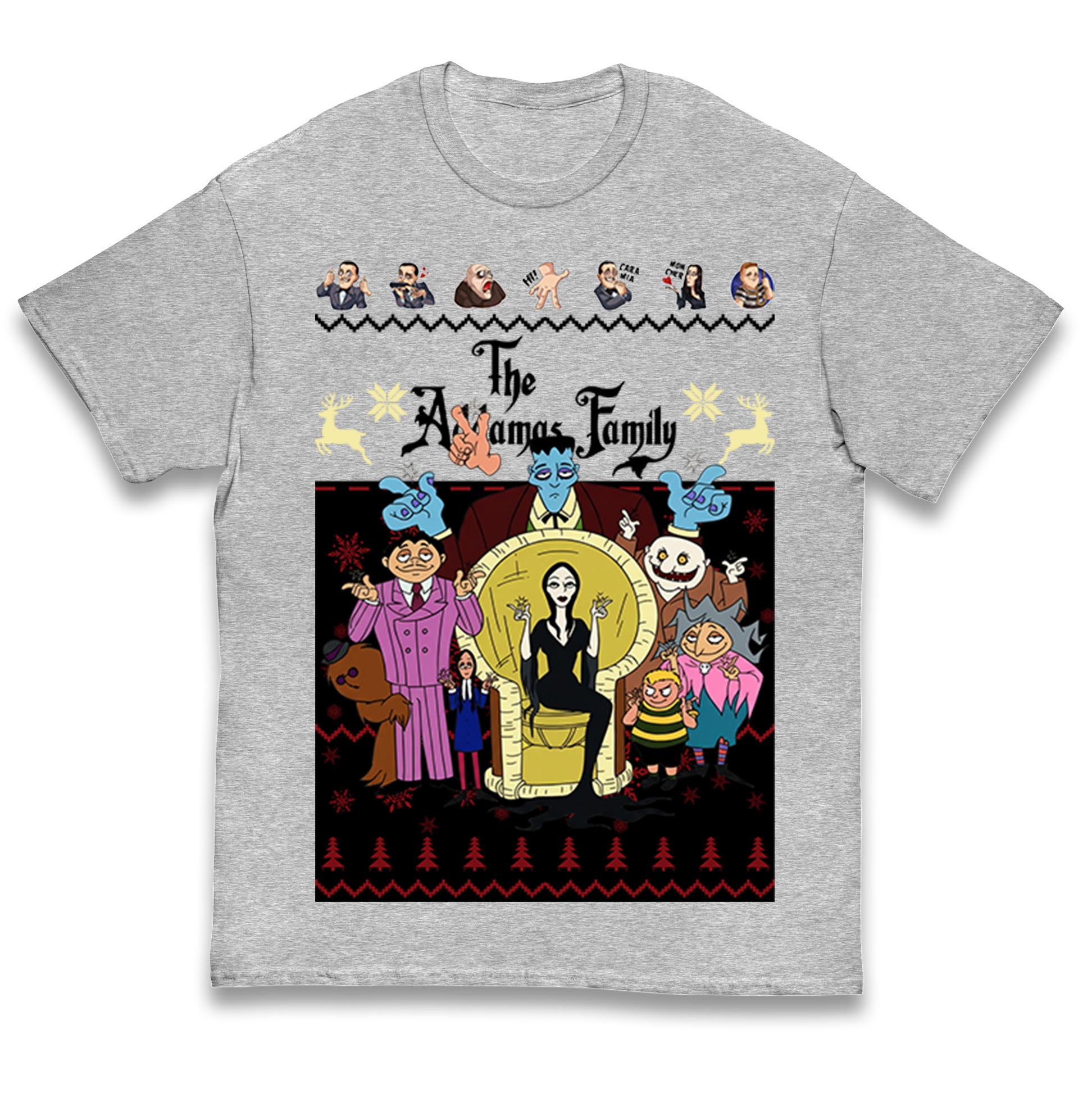 Scary Addams Christmas Kids T Shirt