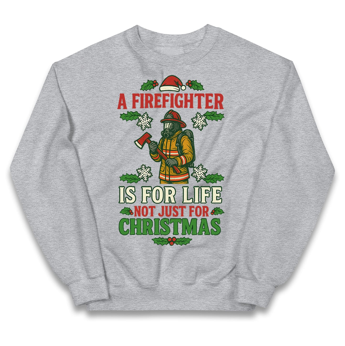 Firefighter Christmas Kids Jumper