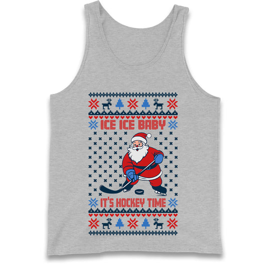 Hockey Christmas Tank Top