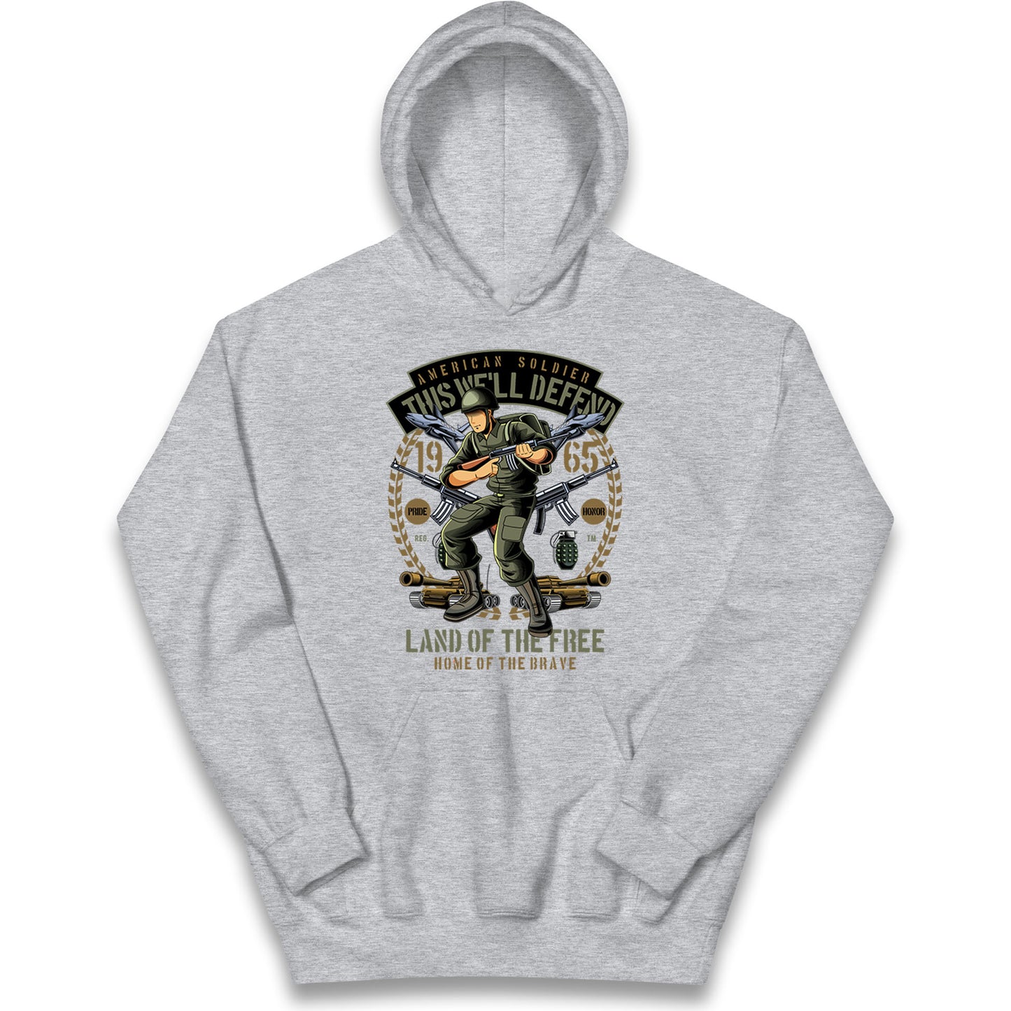 American Soldier Kids Hoodie