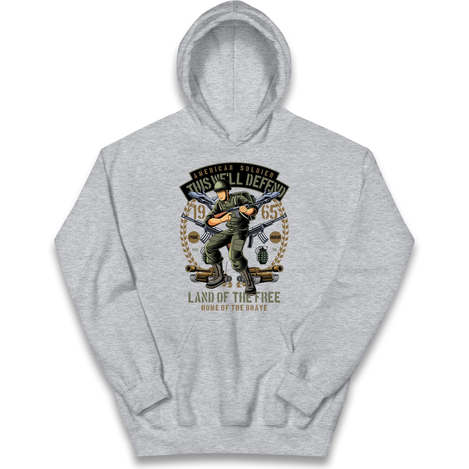 American Soldier Kids Hoodie
