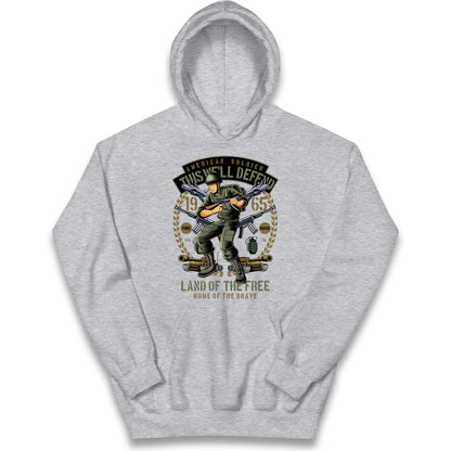 American Soldier Kids Hoodie