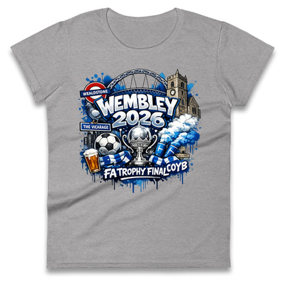 Wealdstone FA Trophy Final Wembley 2026 | Buy FA Trophy Wear Ladies T Shirt 