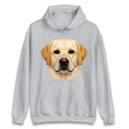 Labrador Dog Face Hoodie