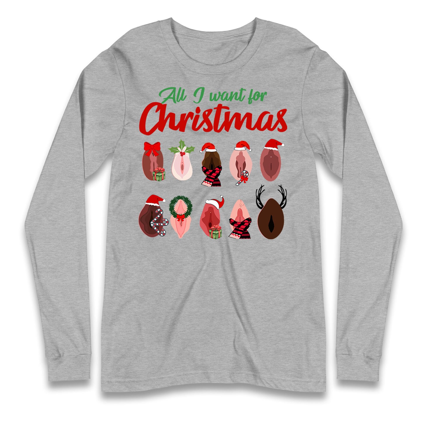 All I Want For Christmas Vagina Funny T Shirt