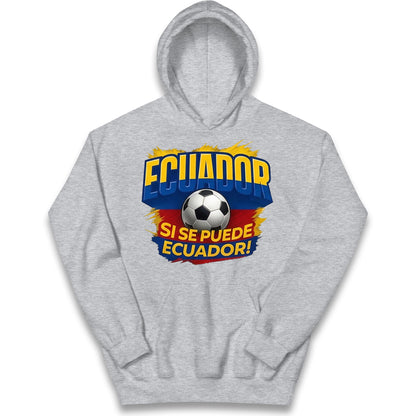 Ecuador Retro World Cup Kids Hoodie