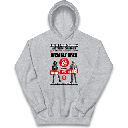 Jesus Christ Vs Santa Claus Kids Hoodie