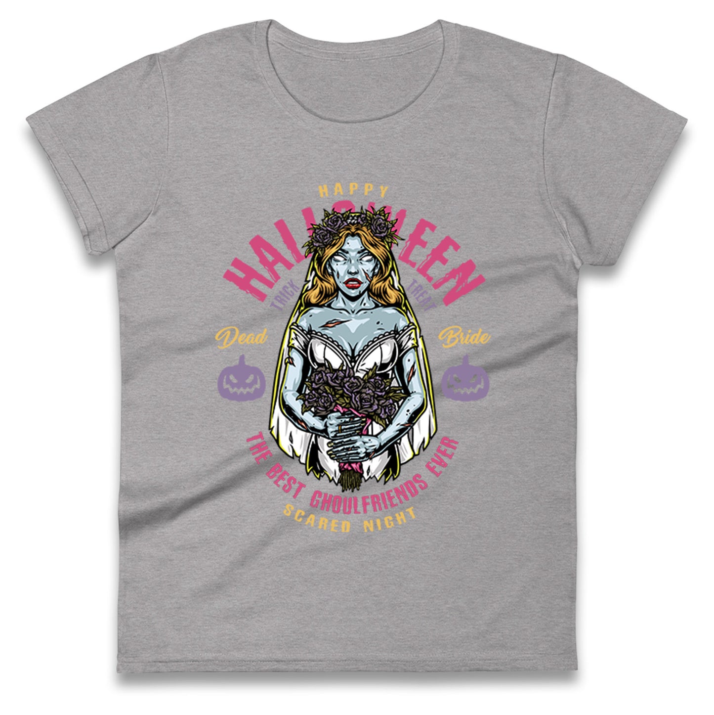 Halloween Ghoulfriends Ladies T Shirt