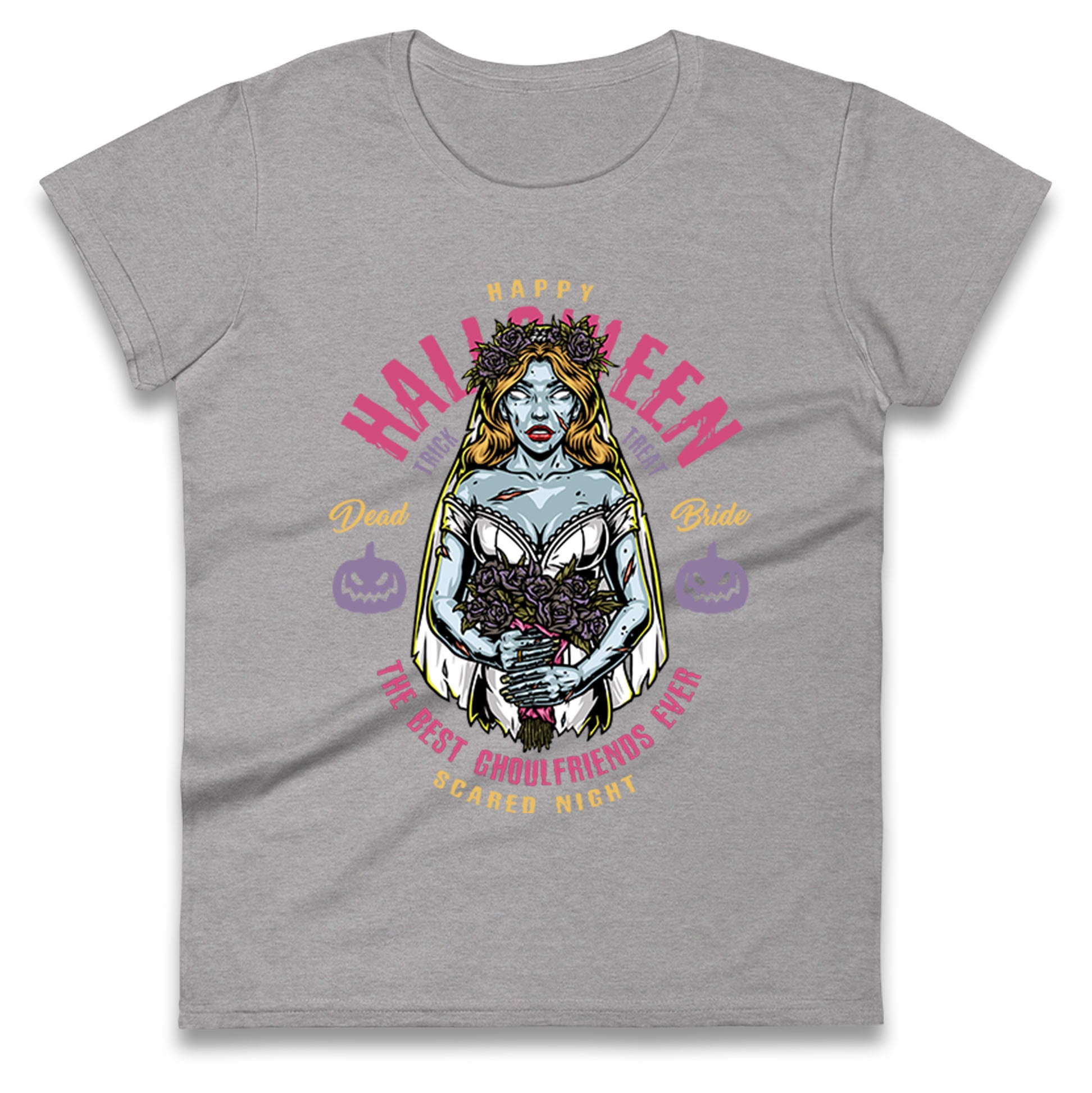 Halloween Ghoulfriends Ladies T Shirt