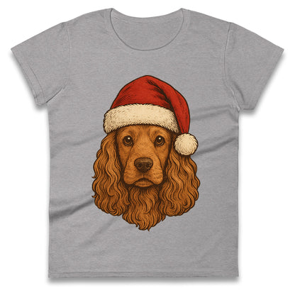 Cocker Spaniel Christmas Ladies T Shirt