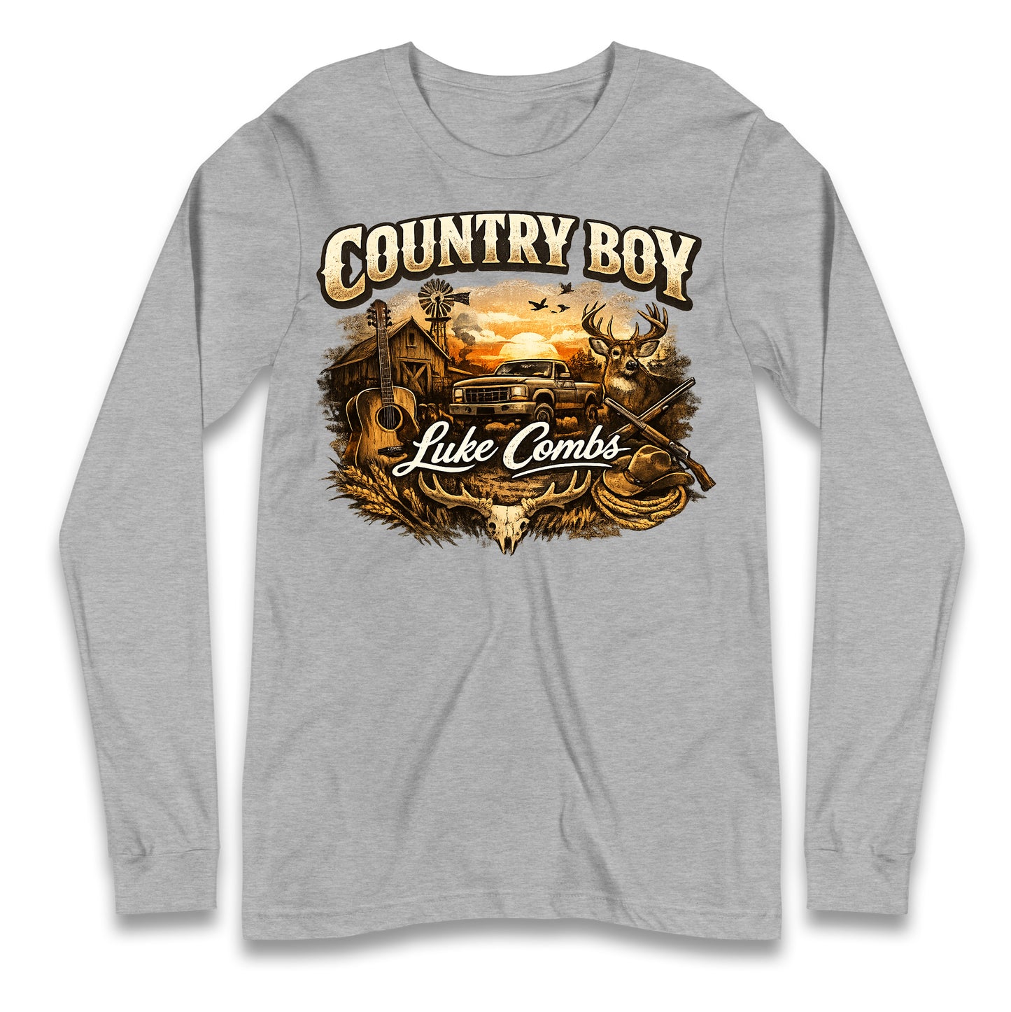 Luke Combs Country Music Longsleeve T Shirt
