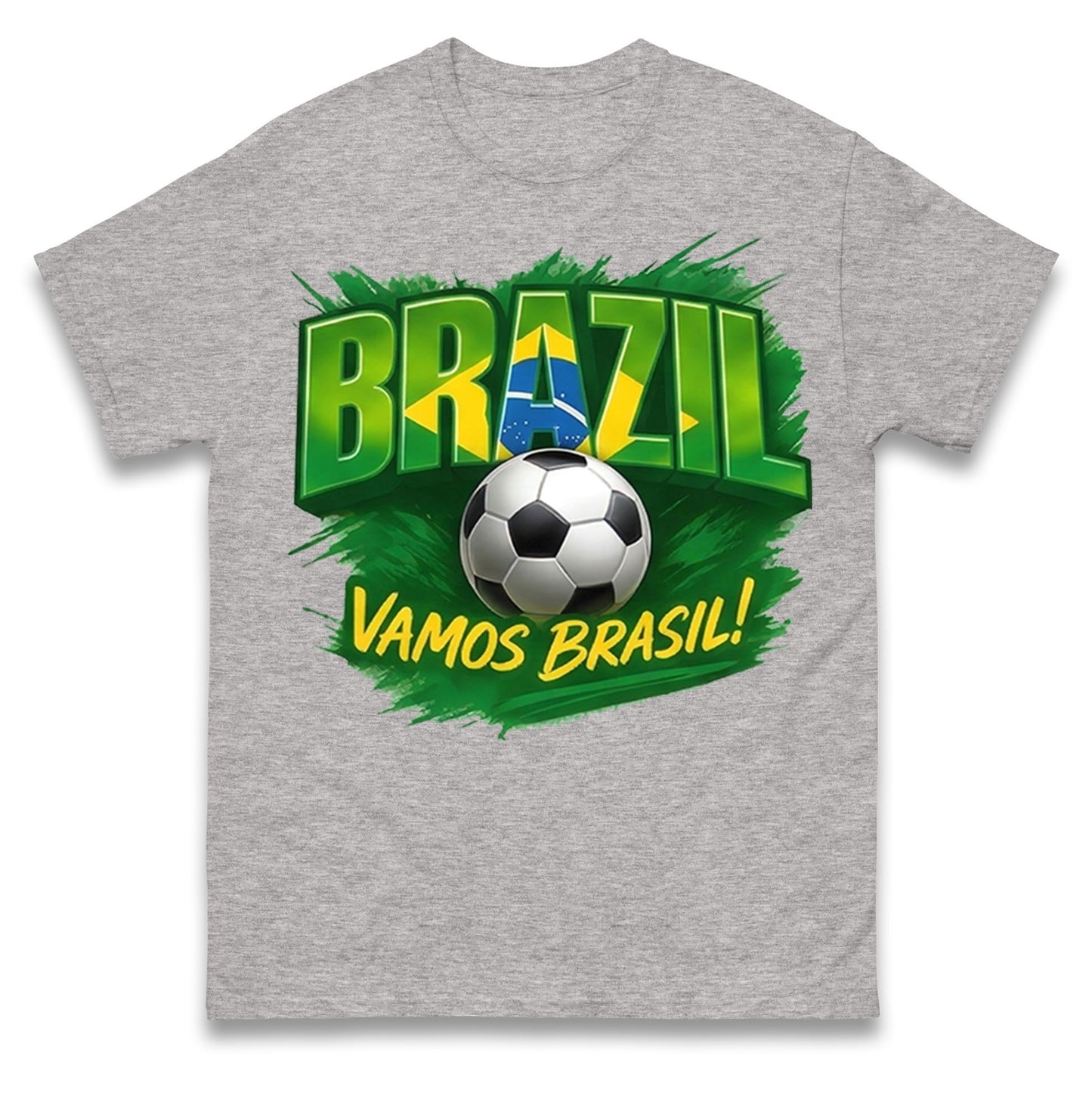 Brazil Retro Football T Shirt 