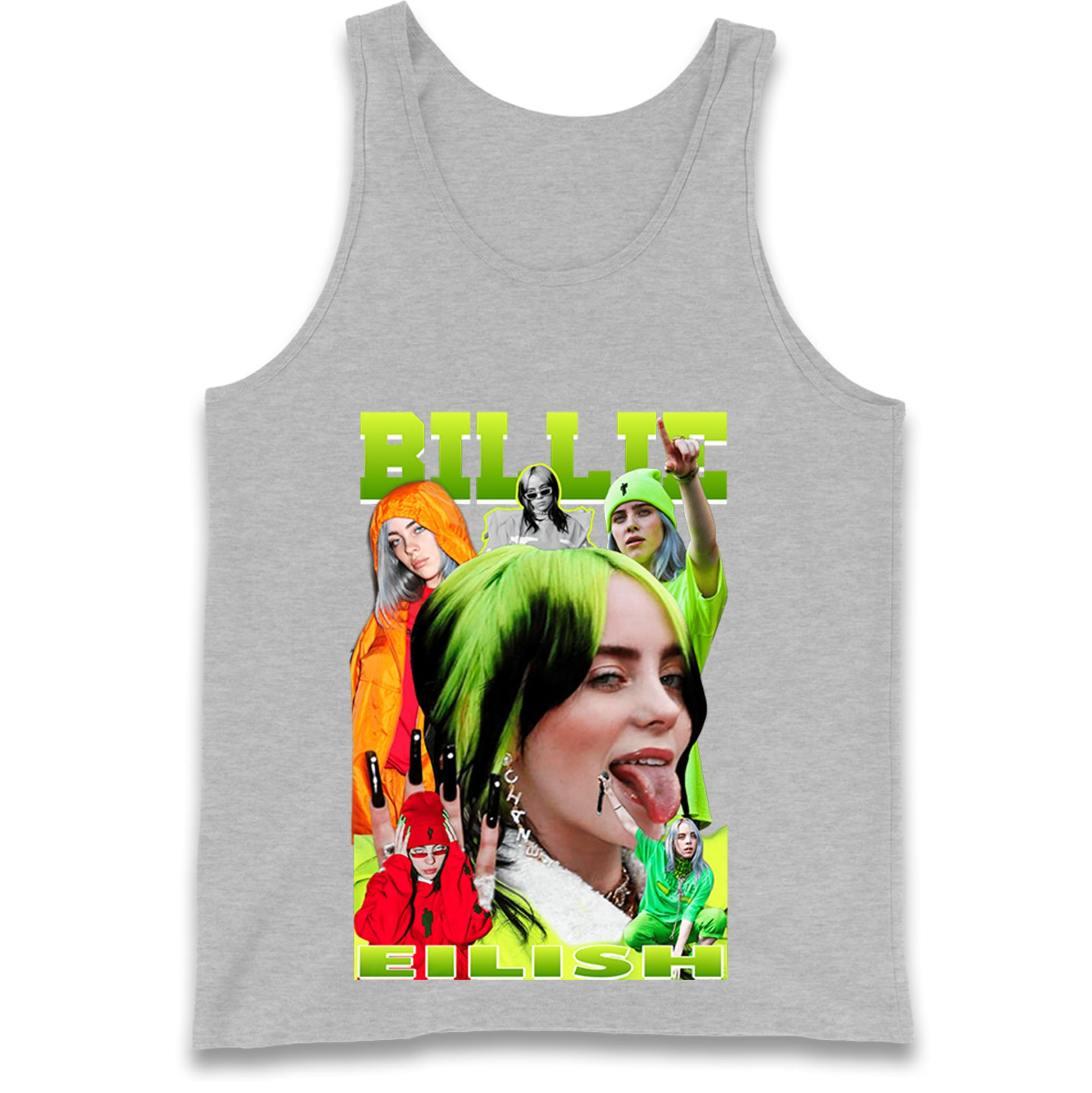 Billie Eilish Green Tank Top