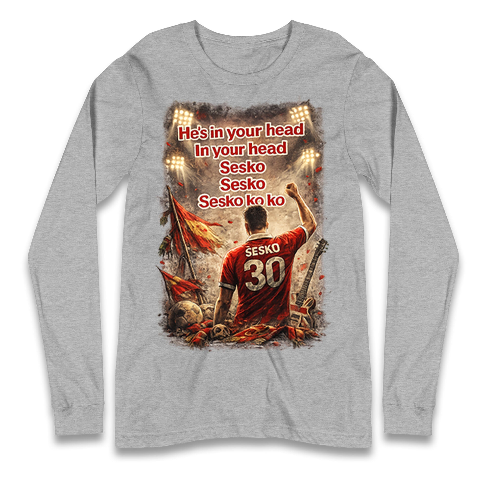 He's in Your Head in Your Head Sesko Sesko Sesko ko ko Longsleeve T Shirt