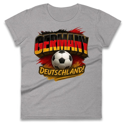 Germany Retro World Cup Ladies T Shirt