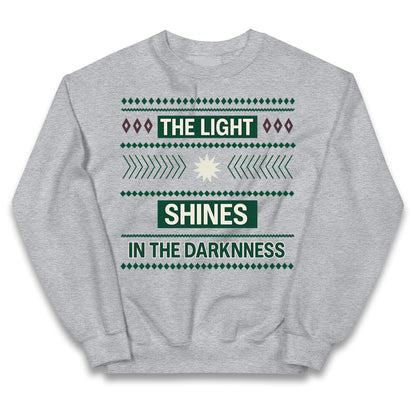 The Light Shines in the Darkness Kids Jumper