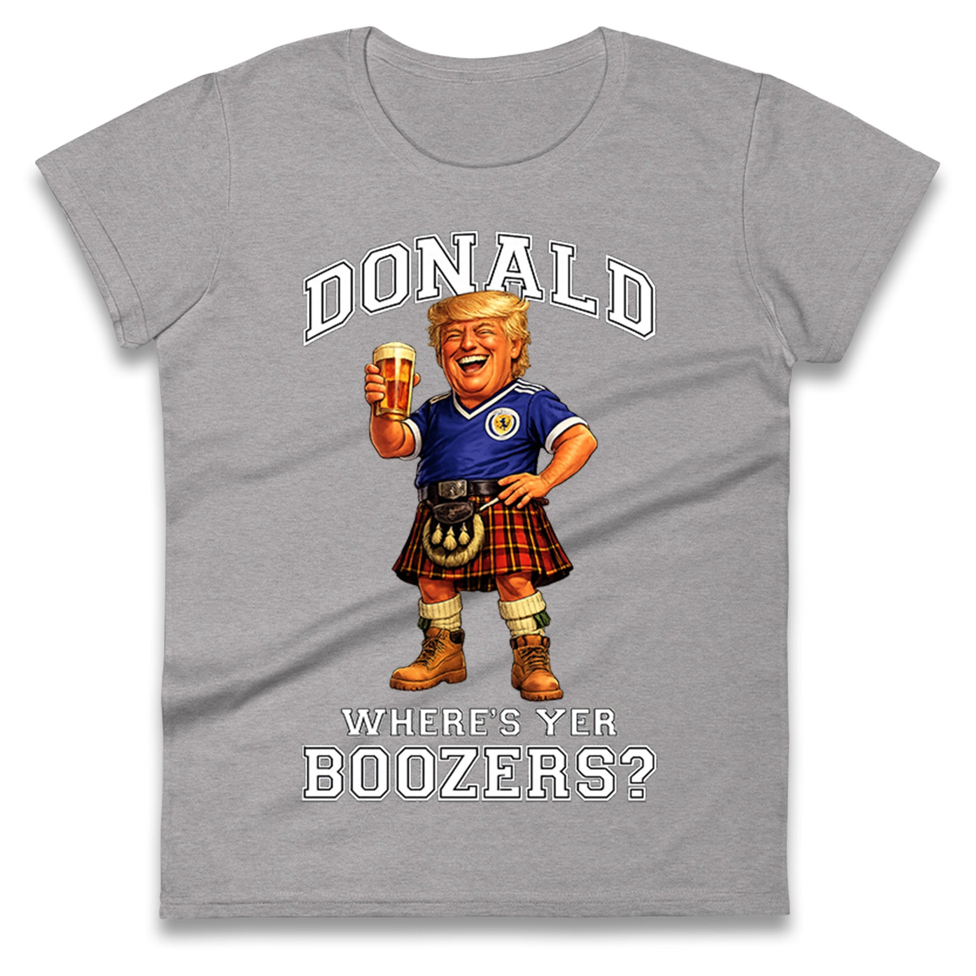 Donald Trump Scotland World Cup Ladies T Shirt