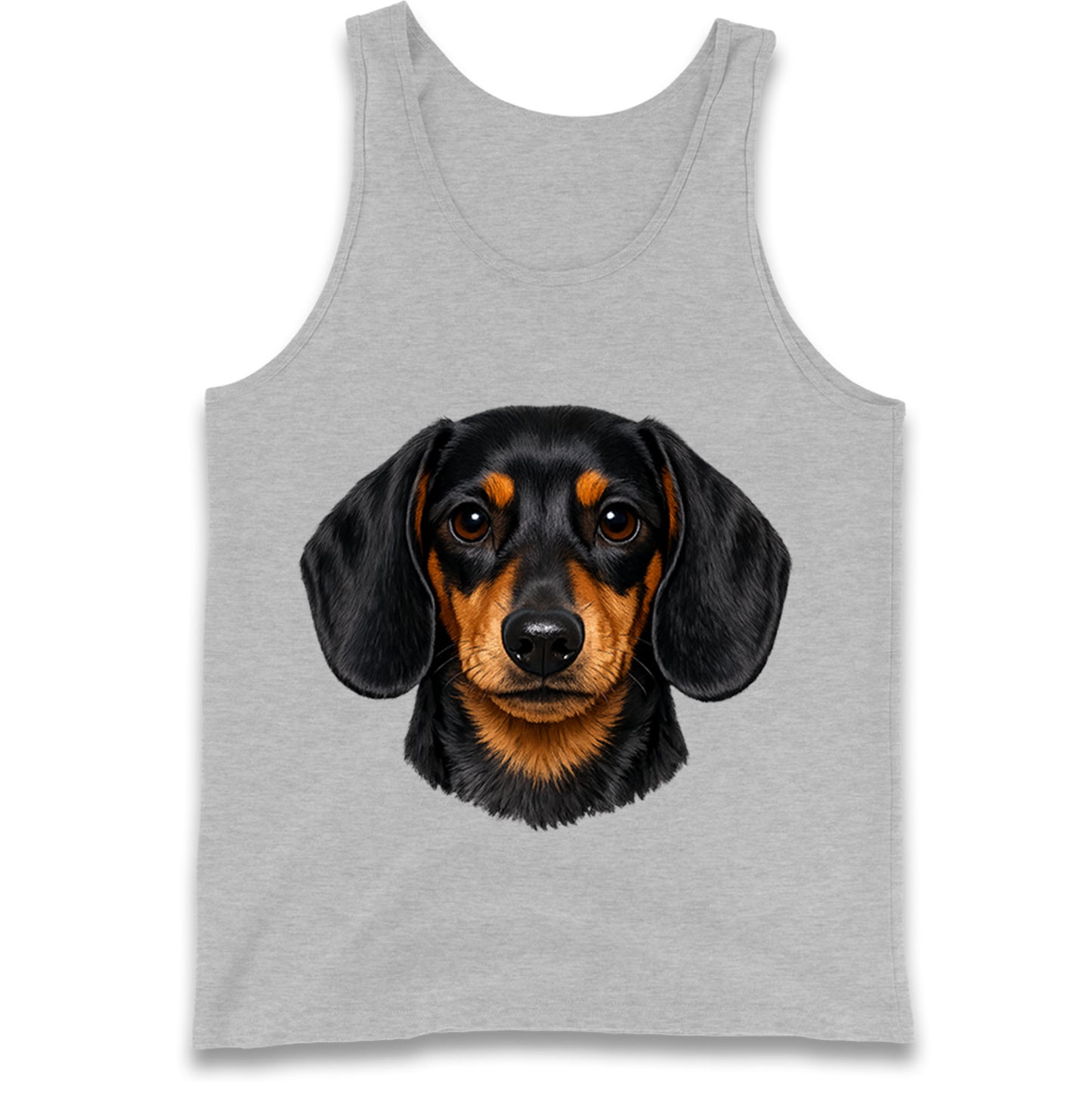 Dachshund Dog Face Tank Top