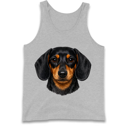 Dachshund Dog Face Tank Top