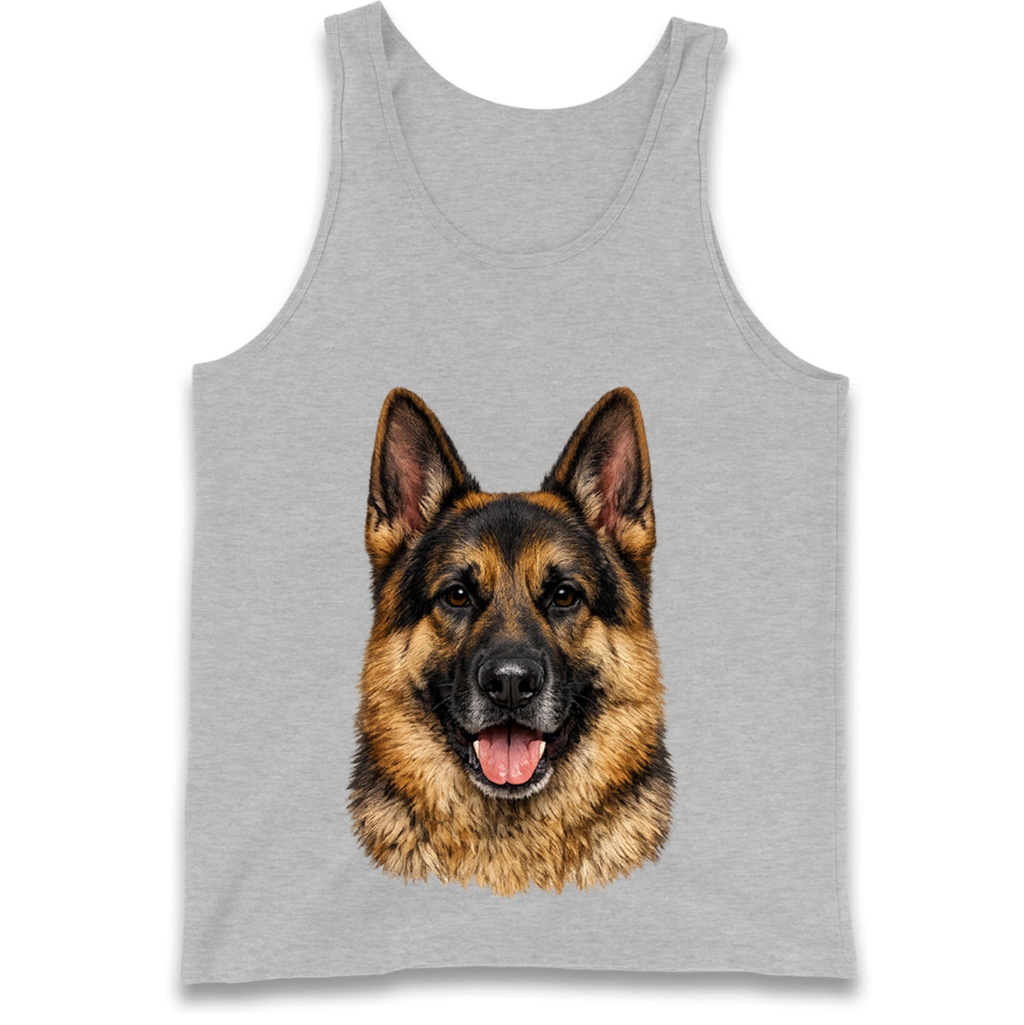 German Shepherd Dog Face Tank Top