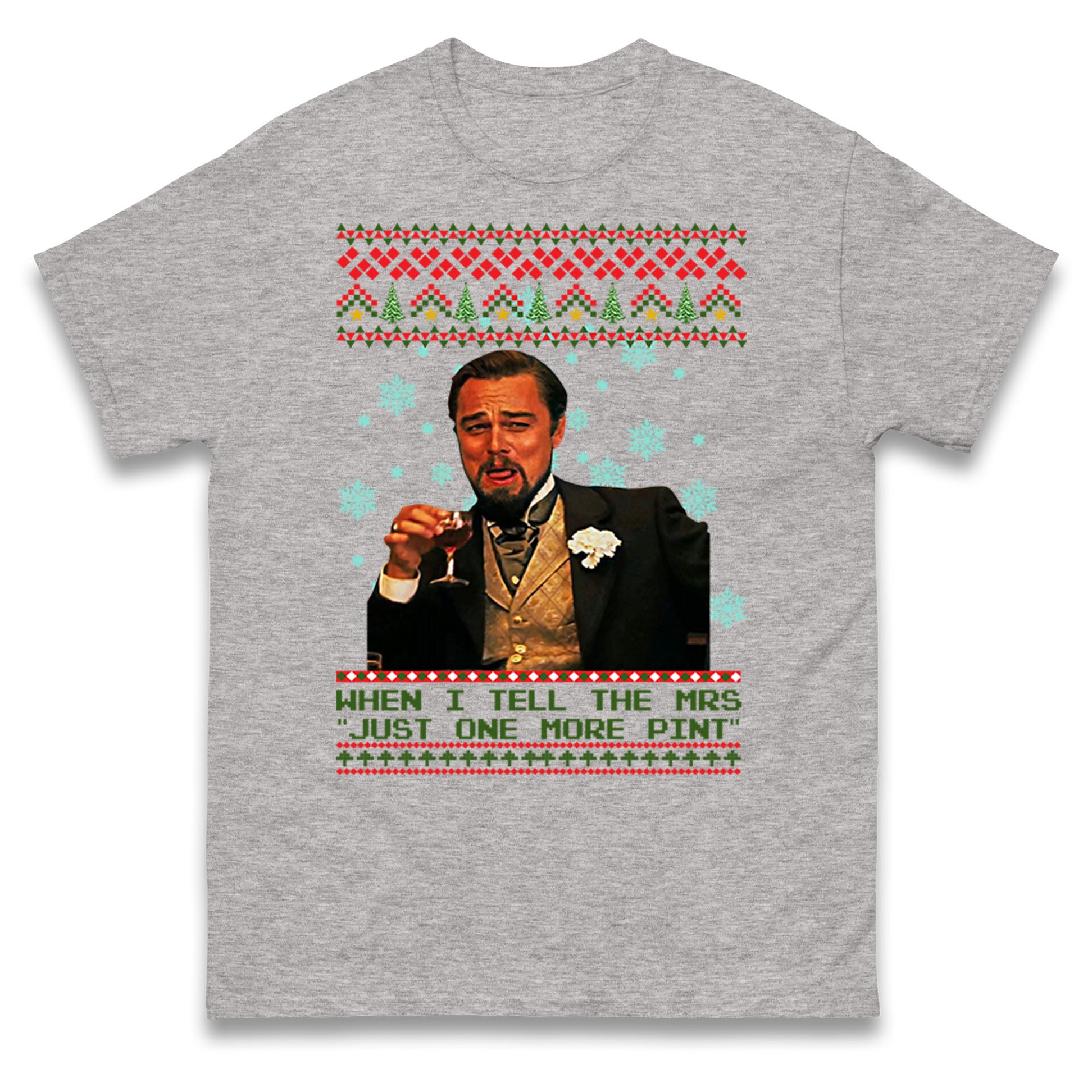 leonardo dicaprio christmas t shirt