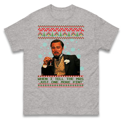 leonardo dicaprio christmas t shirt
