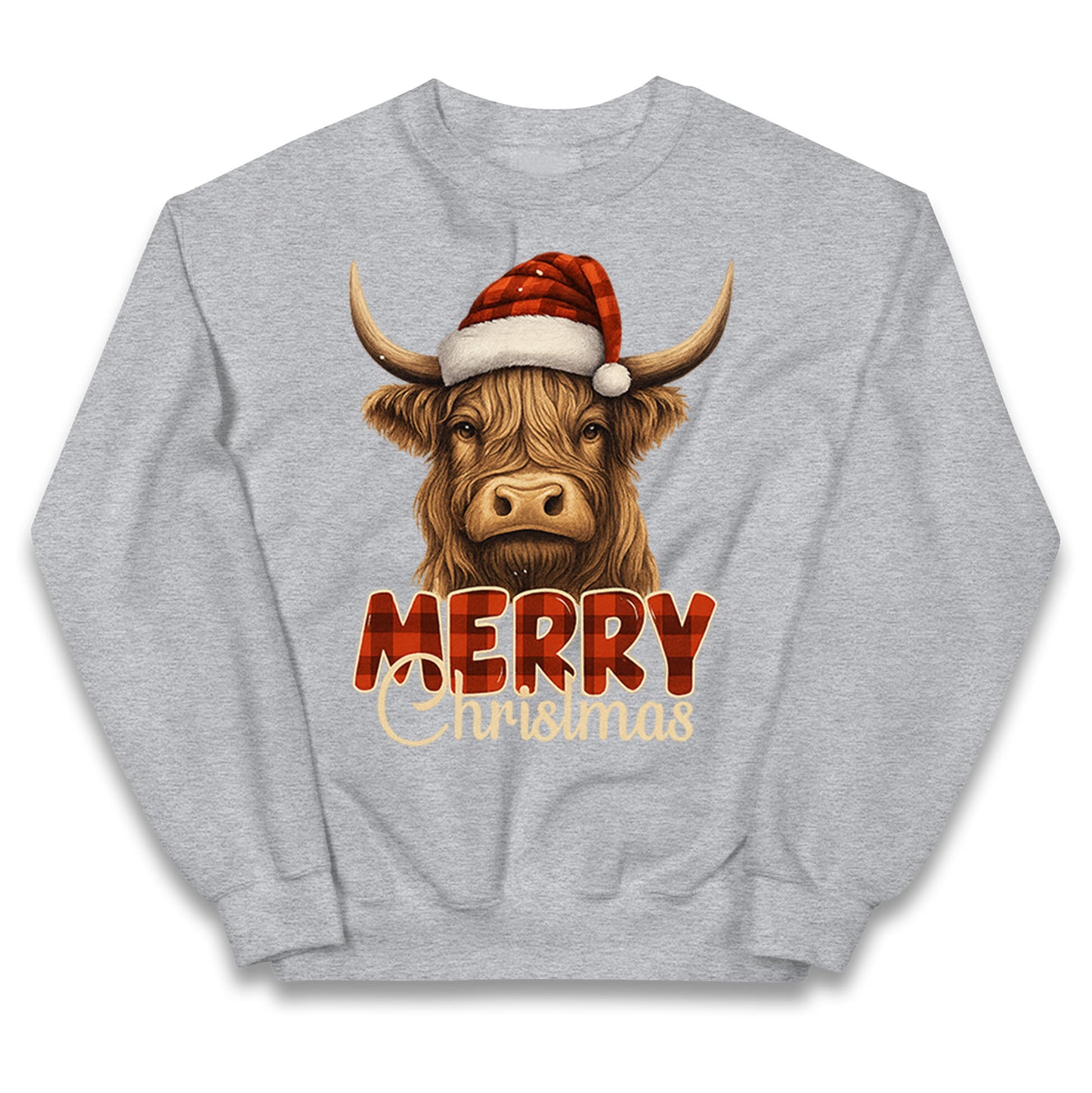 Highland Cow Christmas Kids Jumper