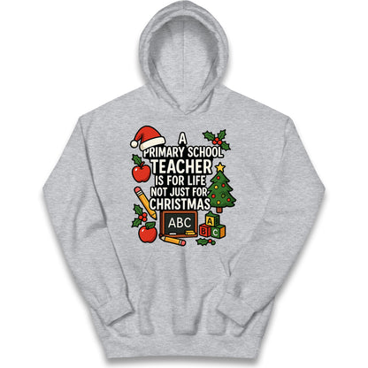 Primary School Teacher Christmas Kids Hoodie