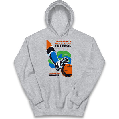 Brasil 1950 Retro World Cup Kids Hoodie