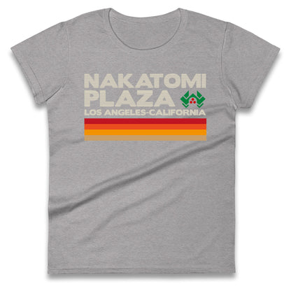 nakatomi plaza vintage womens t shirt
