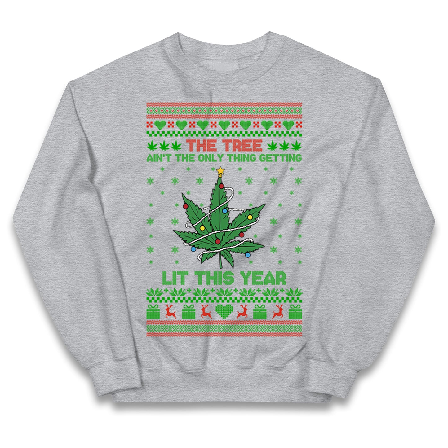 Cannabis Christmas Kids Jumper