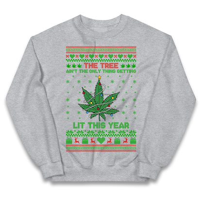 Cannabis Christmas Kids Jumper