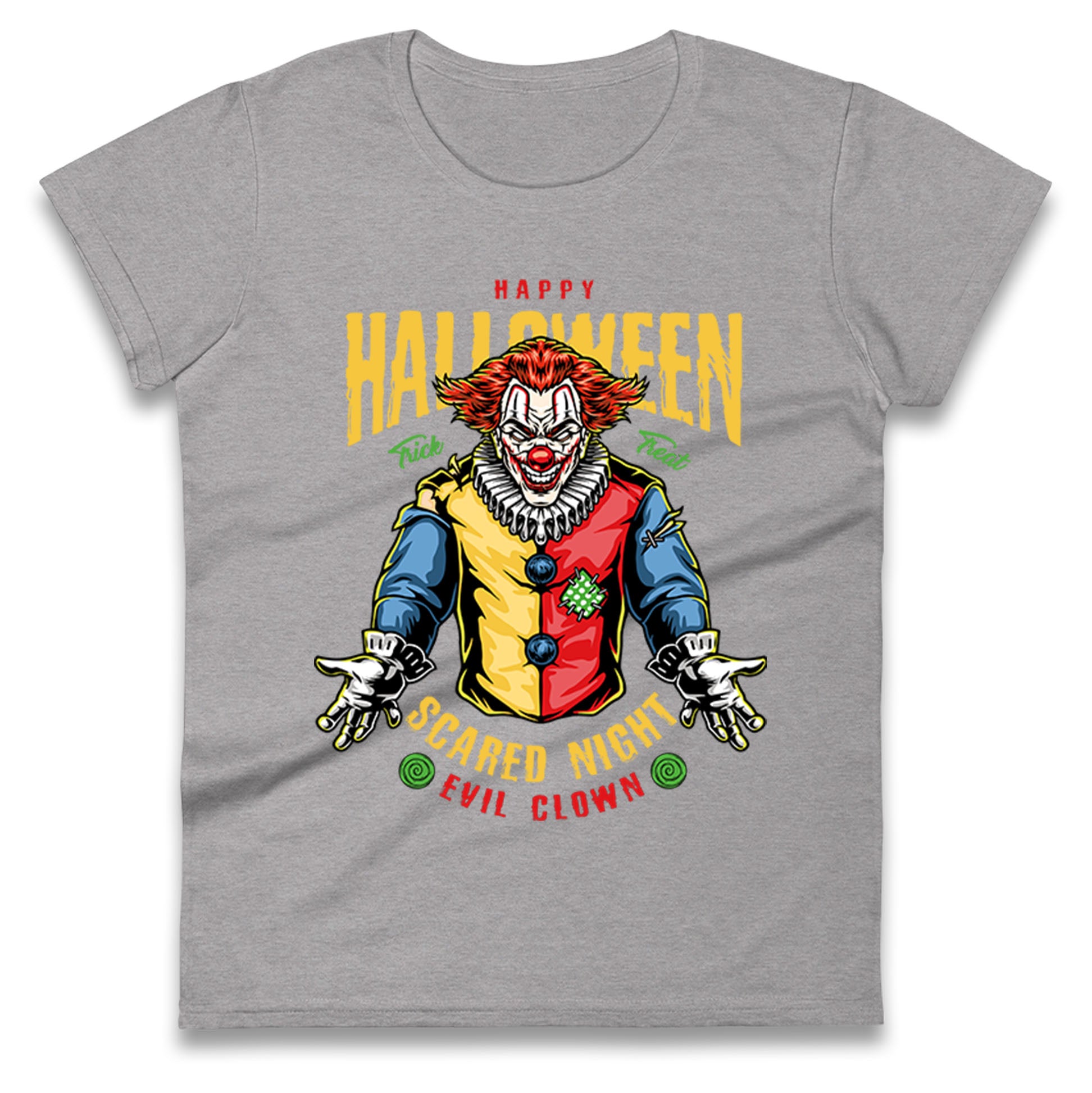 Halloween Clown Ladies T Shirt