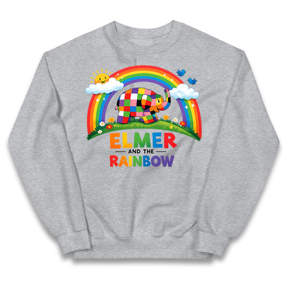 Elmer And The Rainbow Kids Jumper
