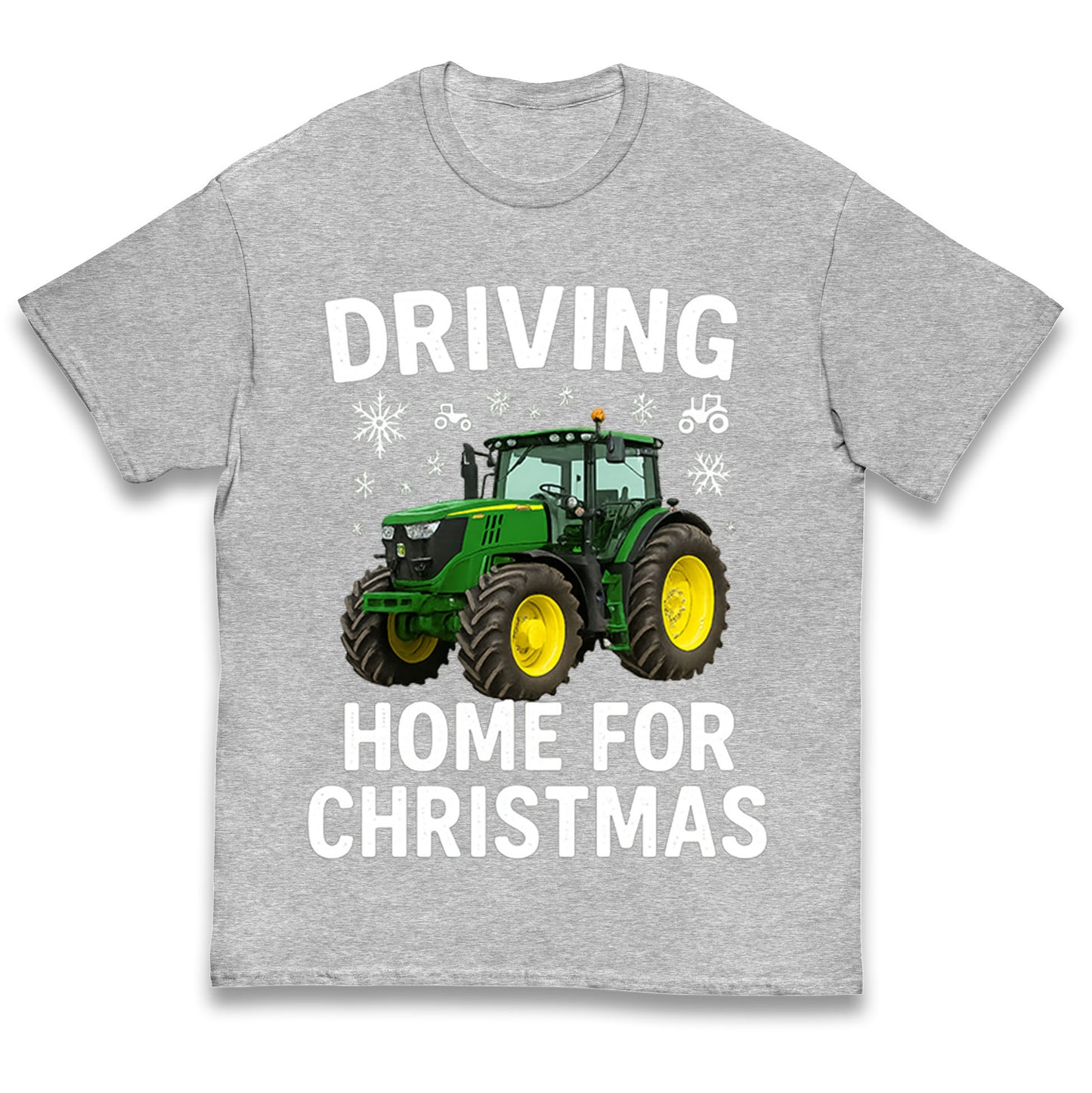 John Deere Tractor Christmas Kids T Shirt